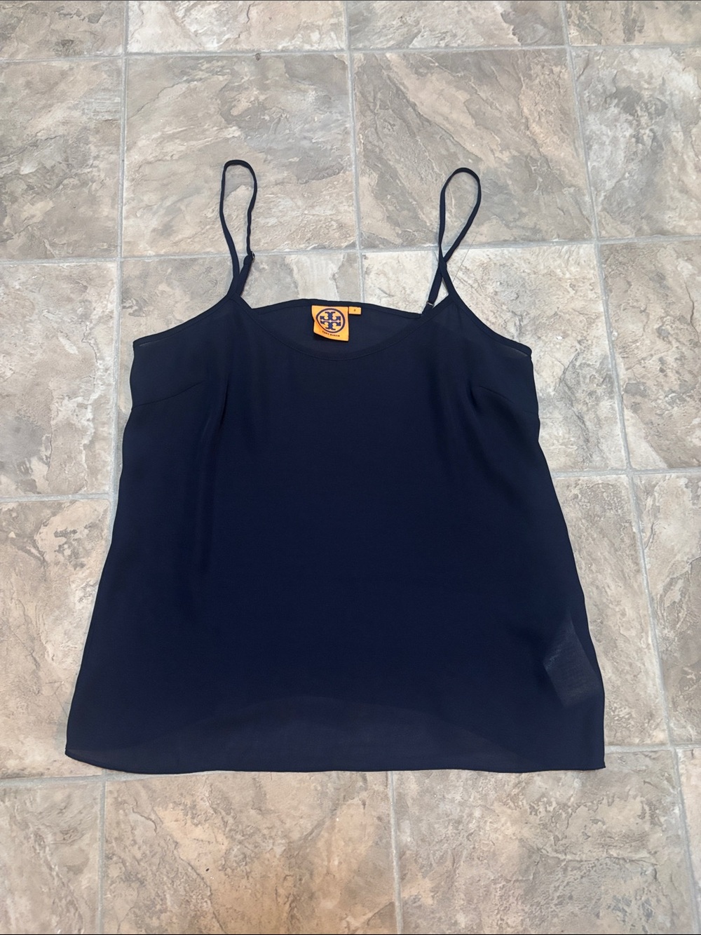 Tory Burch Black Silk Camisole